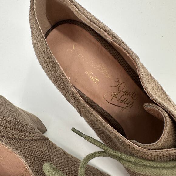 SEYCHELLES Eternity Peep Toe Lace Up Open Toe Oxford Bootie // 7.5 - Picture 5 of 11